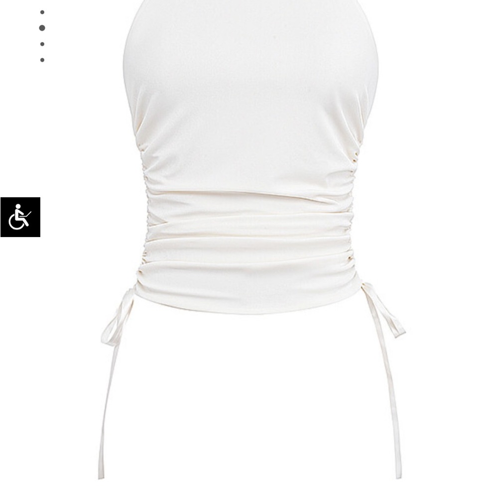 Mistress Rocks White Halter Top - Picture 6 of 8